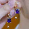 Double layered tassel elegant earrings
