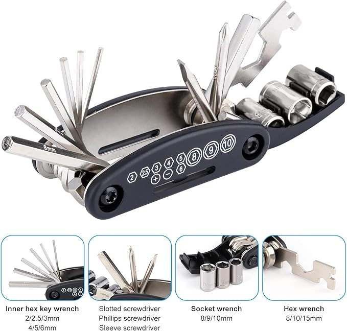 🔥Last Day 50% OFF- Multi -functional 16-in-1 Bicycle Tool