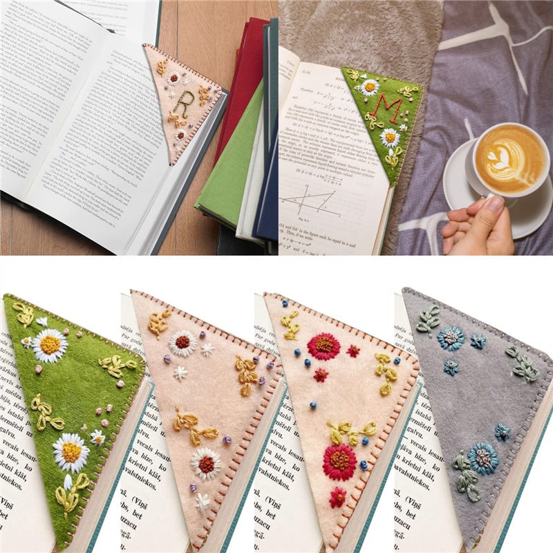 🔥LAST DAY 50% OFF -🎁Personalized Embroidery Felt Bookmarks