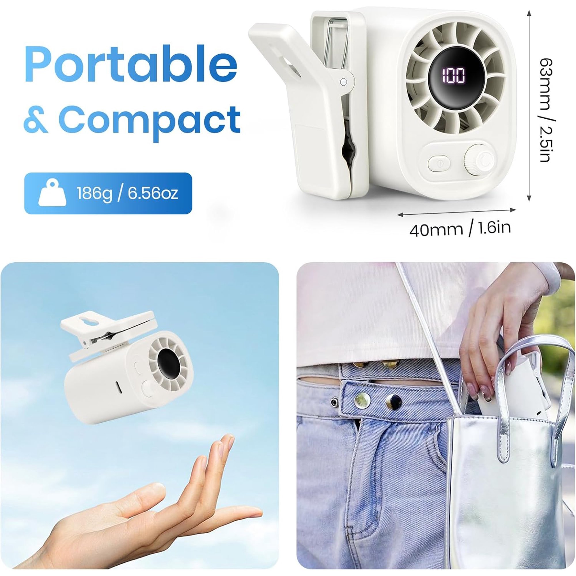 🏆Last Day Promotion 70% OFF🔥USB Rechargeable Powerful Cooling Fan