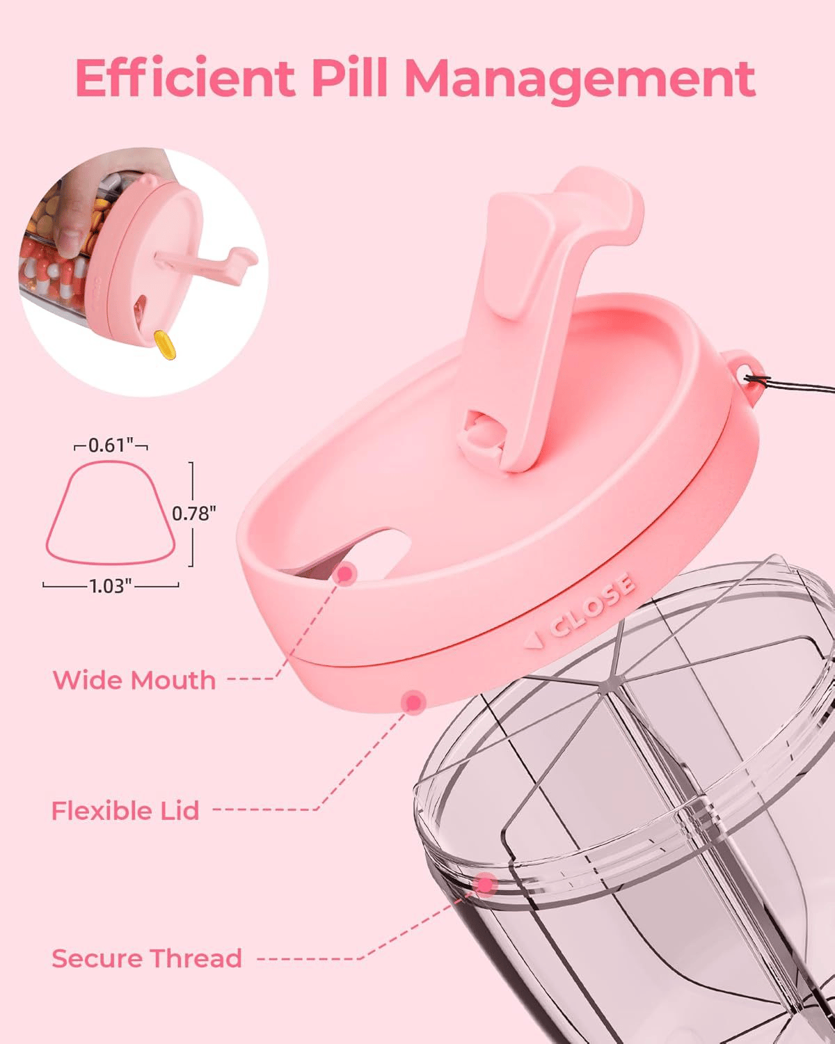 💥LAST DAY SALE 50% OFF💥Pill Dispenser Bottle⚡BUY 2 FREE SHIPPING