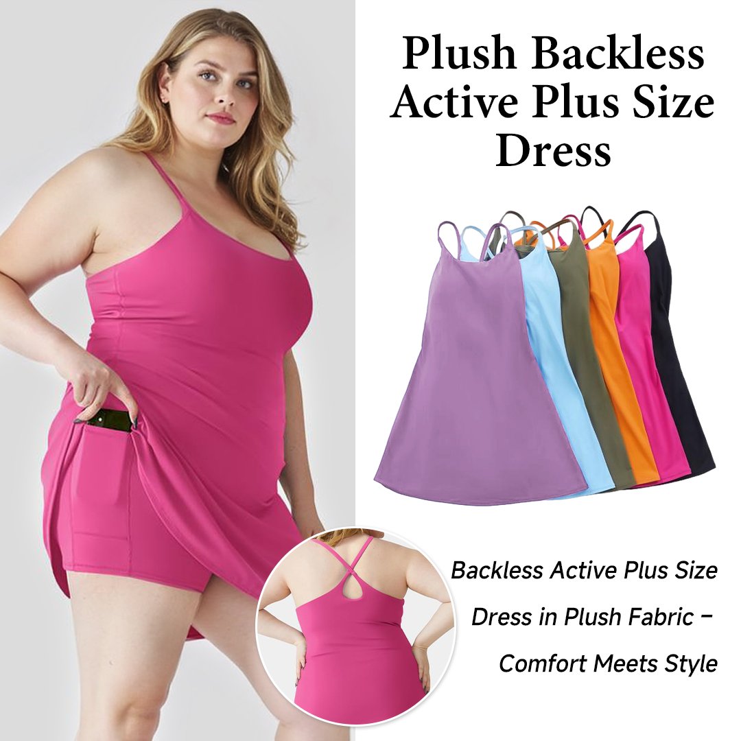 🎁Last Day🔥The Ultimate Tummy Control Backless Active Dress -Made for Movement & Easy Bathroom Breaks