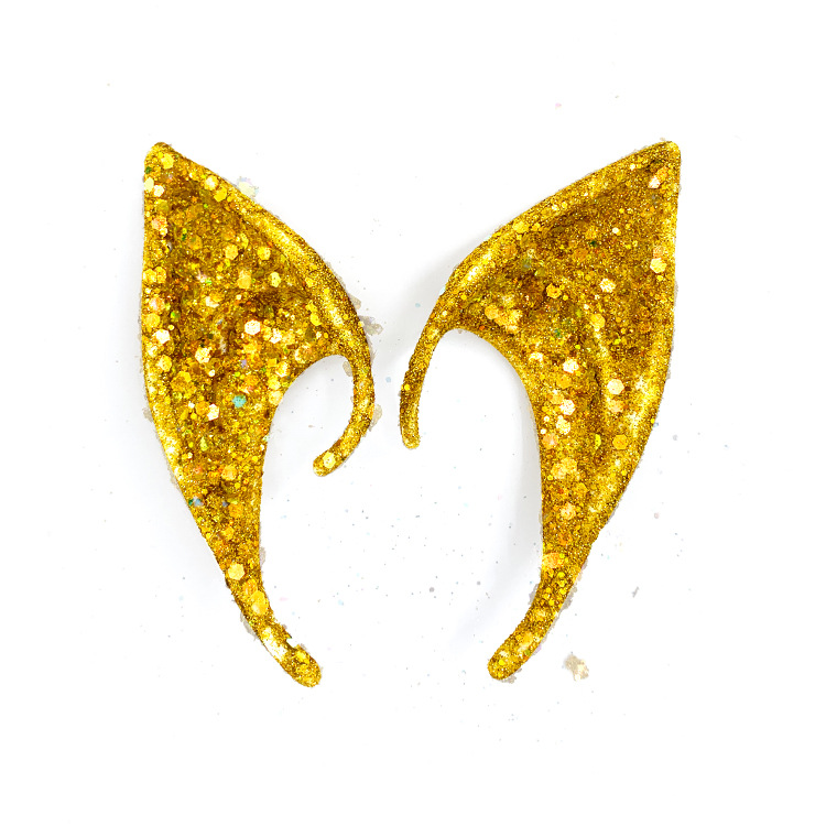 🎃HALLOWEEN PRESALE 48% OFF-Hand Made Glitter Elf Ears (BUY 3 GET FREE SHIPPING)