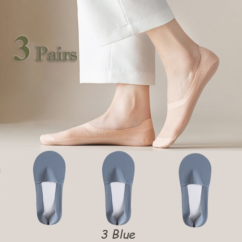 🔥BUY 3 SAVE 49%🔥Invisible Non-slip Ice Silk Socks & Never Fall Off