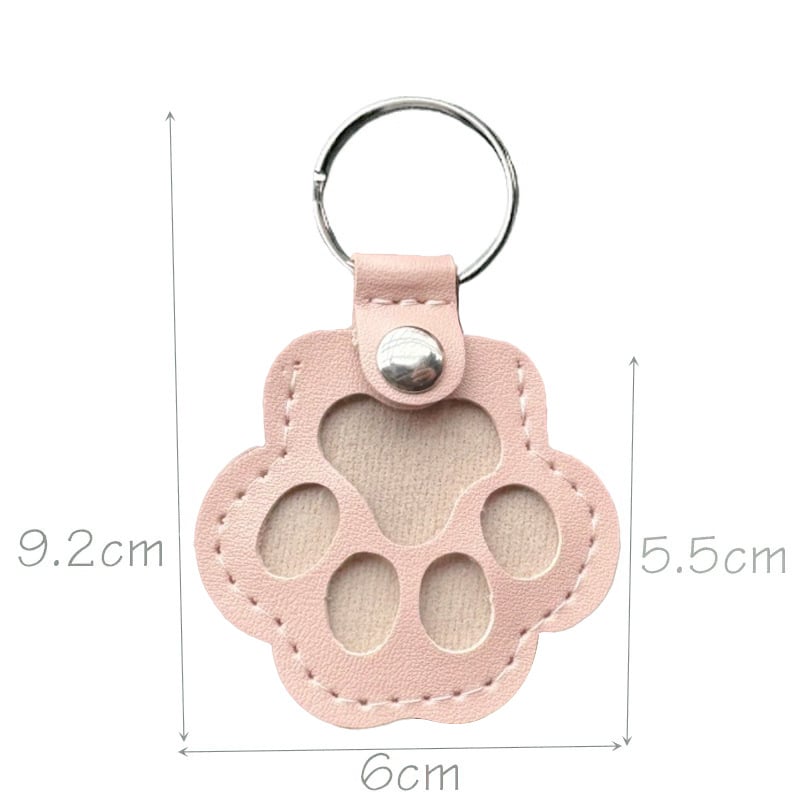 Last Day Promotion 70% OFF - 🐾Pet Paw Shaped Leather Keychain