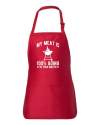 “My Meat Is 100% Going In Your Mouth” Funny BBQ Apron