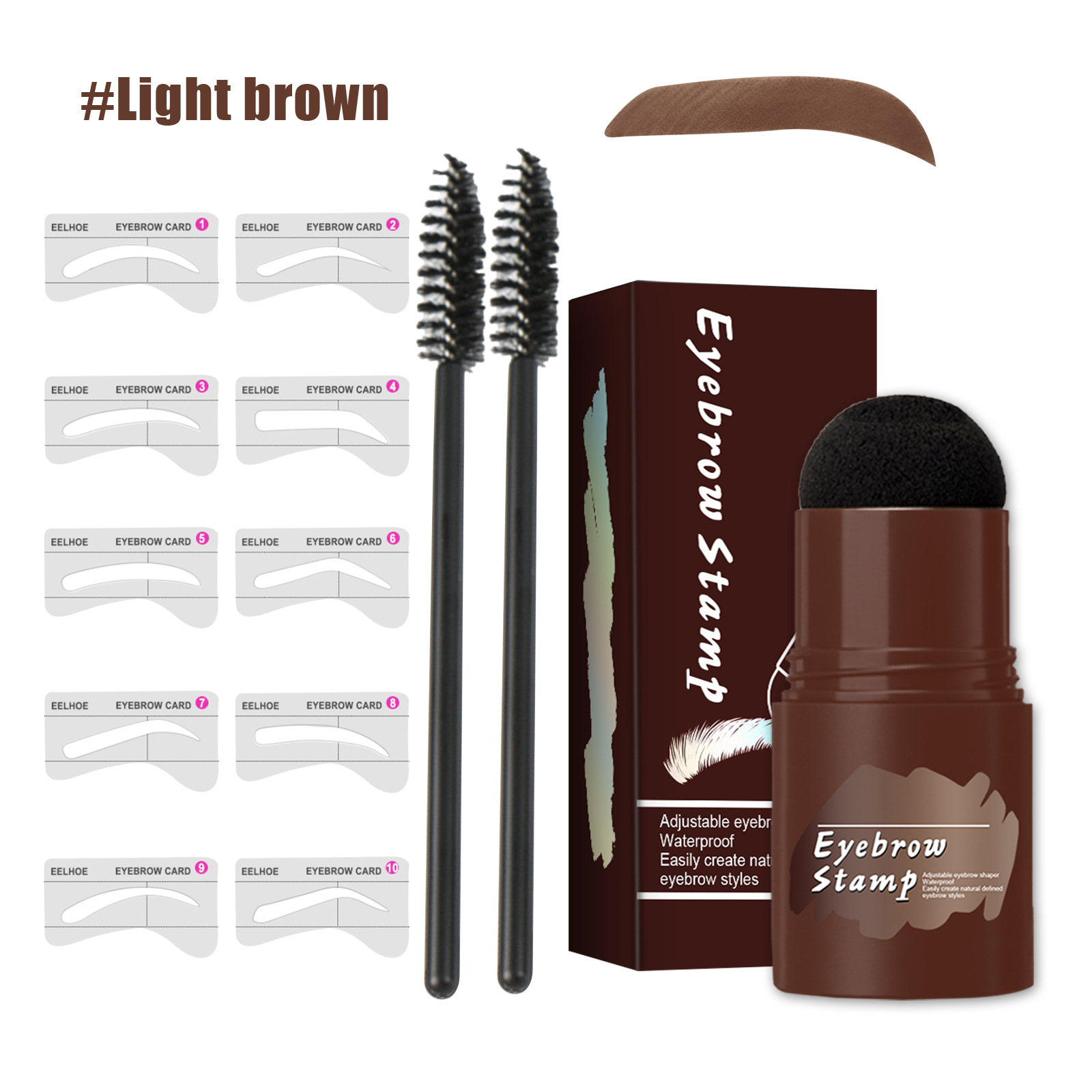 (LAST DAY SALE - 48% OFF) Perfect Brows Stencil & Stamp Kit, BUY 2 FREE SHIPPING