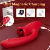 Rose Muncher Mouth Shaped Lip Biting Vibrator With G Spot Vibrator