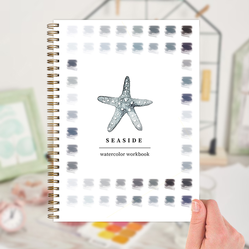 🌊Seaside Watercolor Workbook