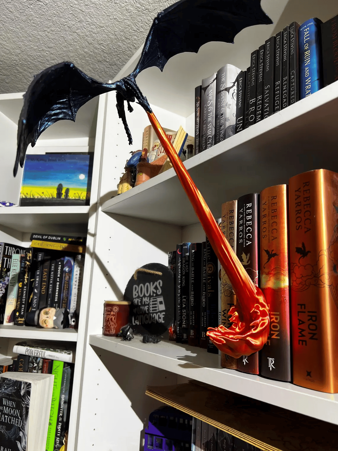 🔥Last Day 49% OFF - Dragon Flame Book Nook