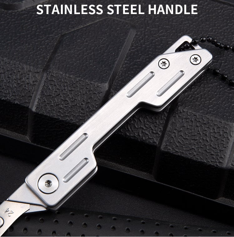 EDC Pocket Utility Knife with 10 Pcs of No. 24 Replaceable Blades
