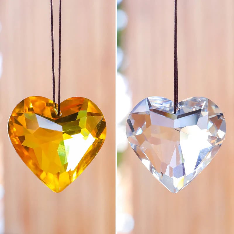 🔥LAST DAY 48% OFF 🔥 Hanging Heart Suncatcher Prism Crafts(Buy 2 Free Shipping)