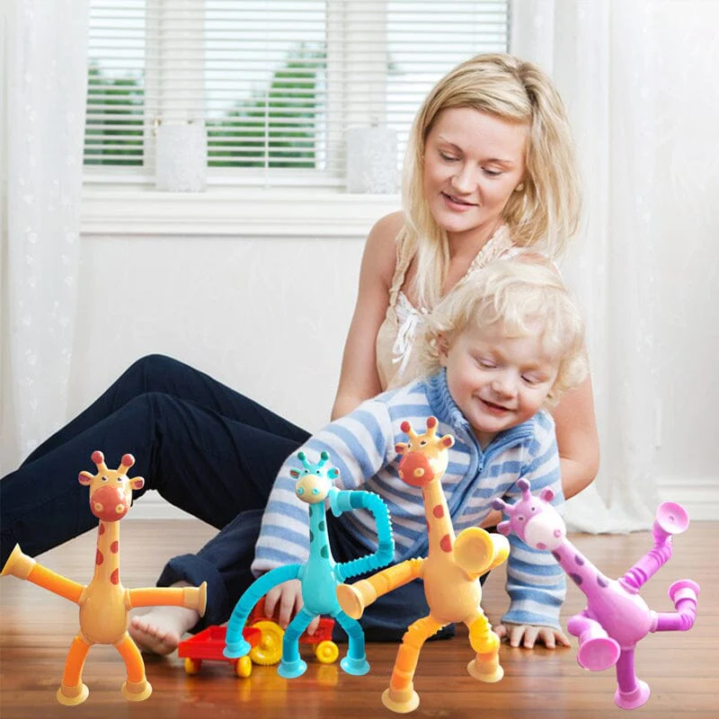 (💥Black Friday Hot Sale - 49% Off) Telescopic suction cup giraffe toy