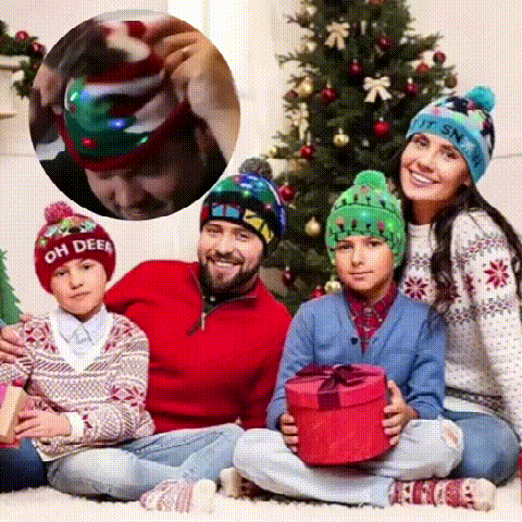 2024 Early Christmas Sale🎁Christmas LED Light Knitted Beanies