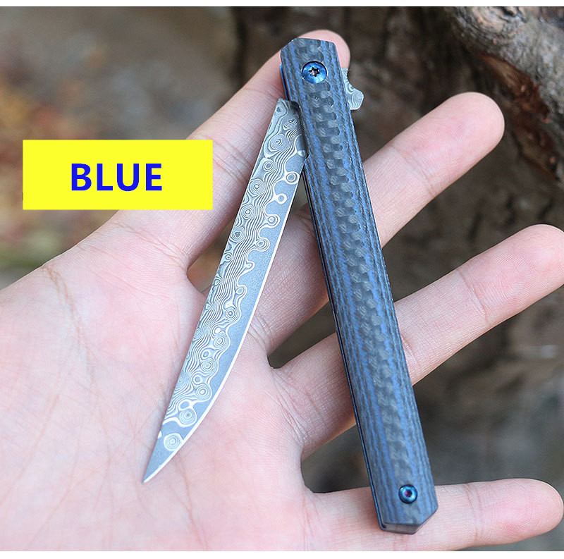 Father's Day Sale🔥Carbon fiber handle Damascus Blade Knife