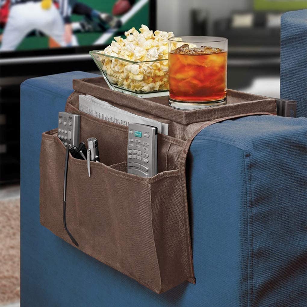 (🔥Christmas Promotion - 49% OFF🔥) 7 Pockets Sofa Armrest Tray With Organiser, Buy 2 Free Shipping