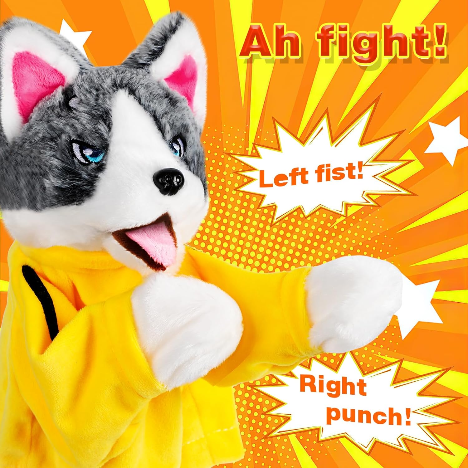 2024 New Kung Fu Dog & Husky Interactive Toy