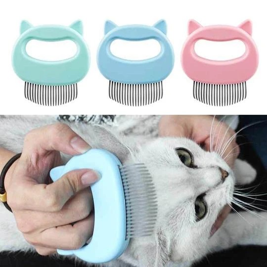 Last Day Promotion 48% OFF - Pet Hair Removal Massaging Shell Comb(buy 2 get 1 free）