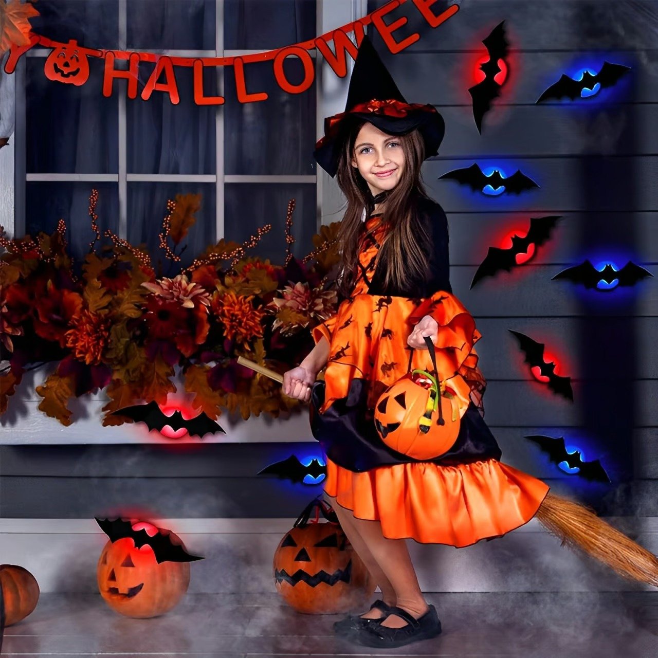 🎁TikTok Last Day Sale - 70% OFF✨Halloween 3D Lighted Bats