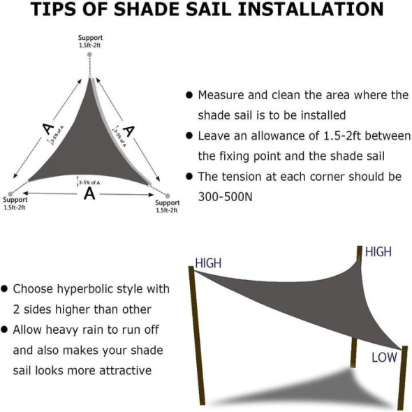 UV Block Sun Shade Sail Pro