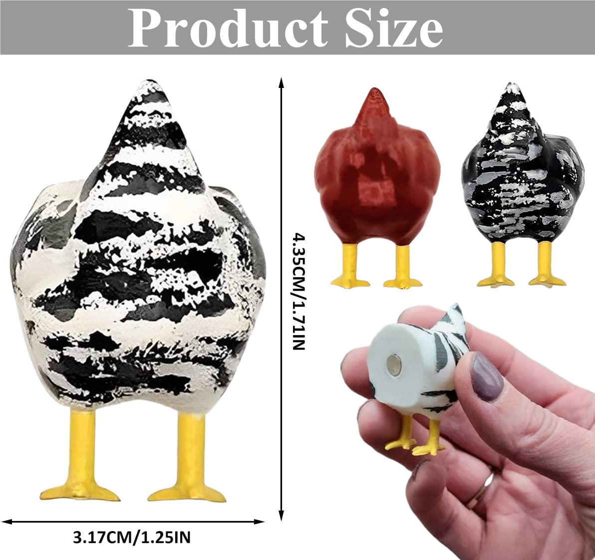 🔥Last Day Promotion 70% OFF🔥Chicken Butt Fridge Magnets 3Pcs⚡BUY 2 GET 1 FREE