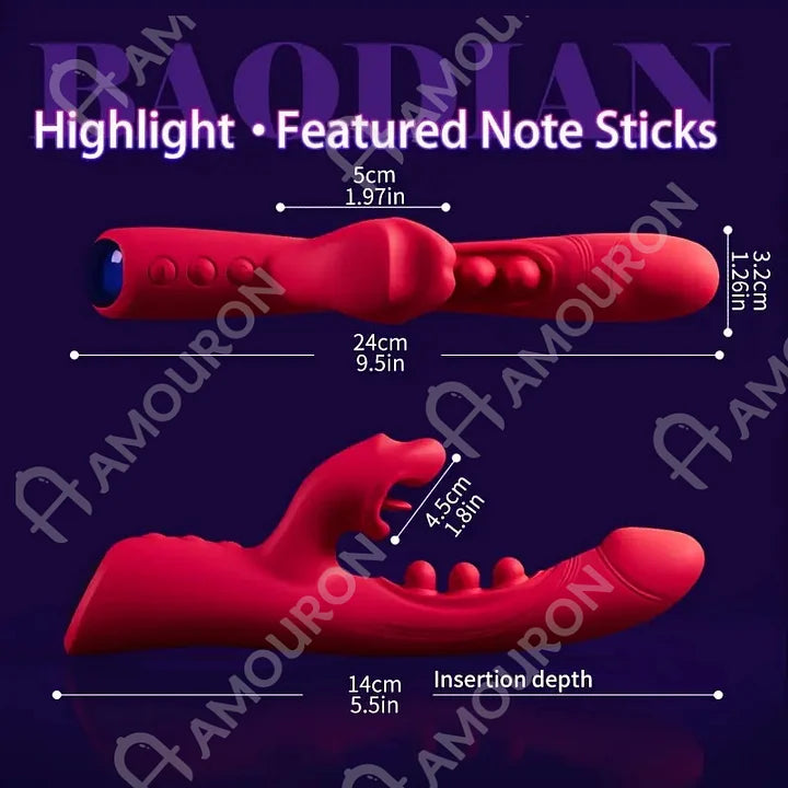 Rose Muncher Biting Mouth Wearable G Spot Vibrator