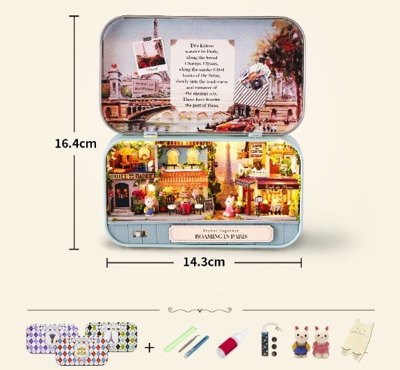 💥LAST DAY SALE 50% OFF💥Miniature Theater Box DIY Wooden Dollhouse Kit⚡BUY 2 FREE SHIPPING