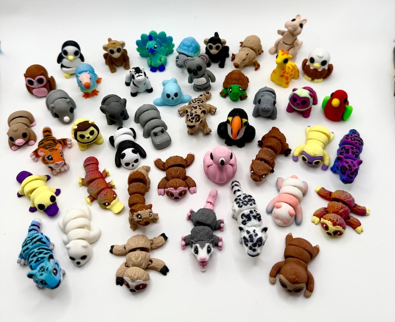 🎄Advent Calendar with 3D Printed Mini Animals for Christmas