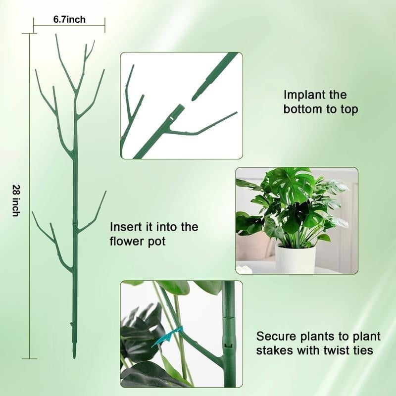 ⏰LAST DAY SALE 50% OFF💥5 Pack Plant Support Stakes