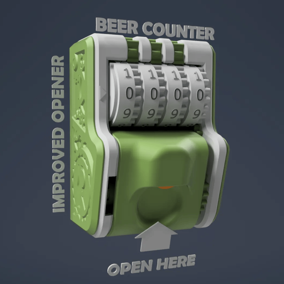 🎁TikTok Last Day Sale - 70% OFF🎉Beercounter - Mechanical Bottle Opener With Internal Counter