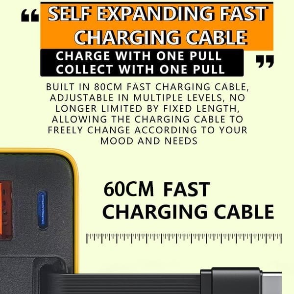 Last Day Promotion 70% OFF - 🔥3 in 1 Charger Retractable 80W MAX Fast⚡Buy 2 Get Free Shipping