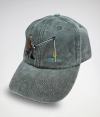 Embroidered Fisherman Hat with Pull-Up Glass Fish