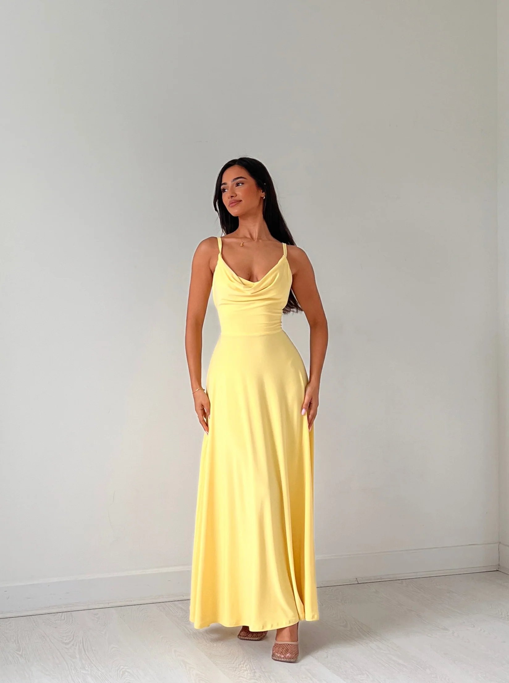 🔥Last Day Promotion 50% OFF🔥Lulah Drape Maxi Dress with Built-in Bra