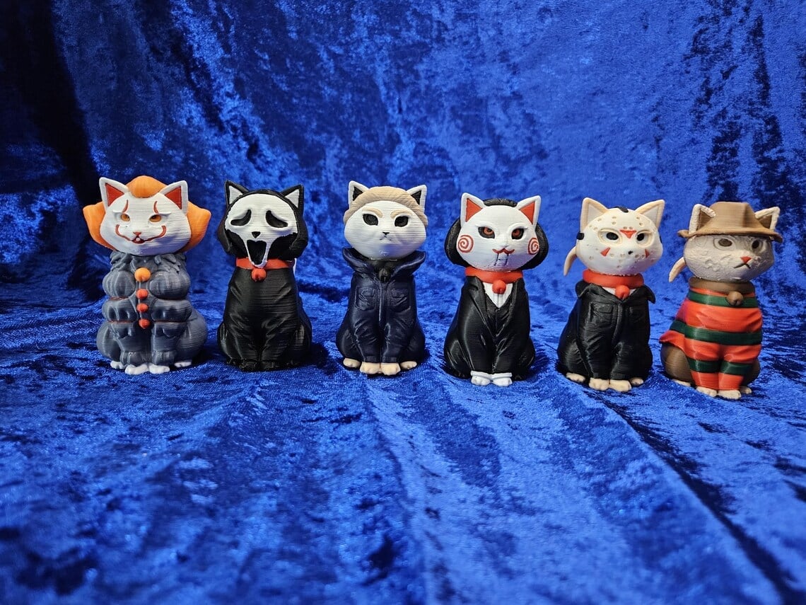 🔥Last Day 50% OFF -Horror Character Cat Figurine