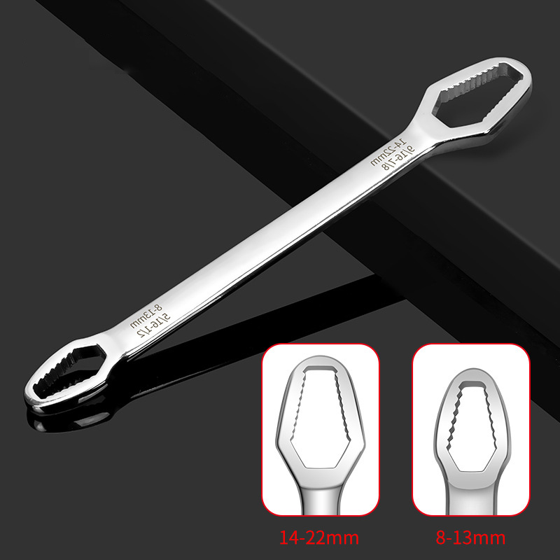 Universal Torx Wrench Double-head Self-tightening Adjustable Glasses Wrench 8-22mm Board Both Ends Special-shaped Multi-purpose