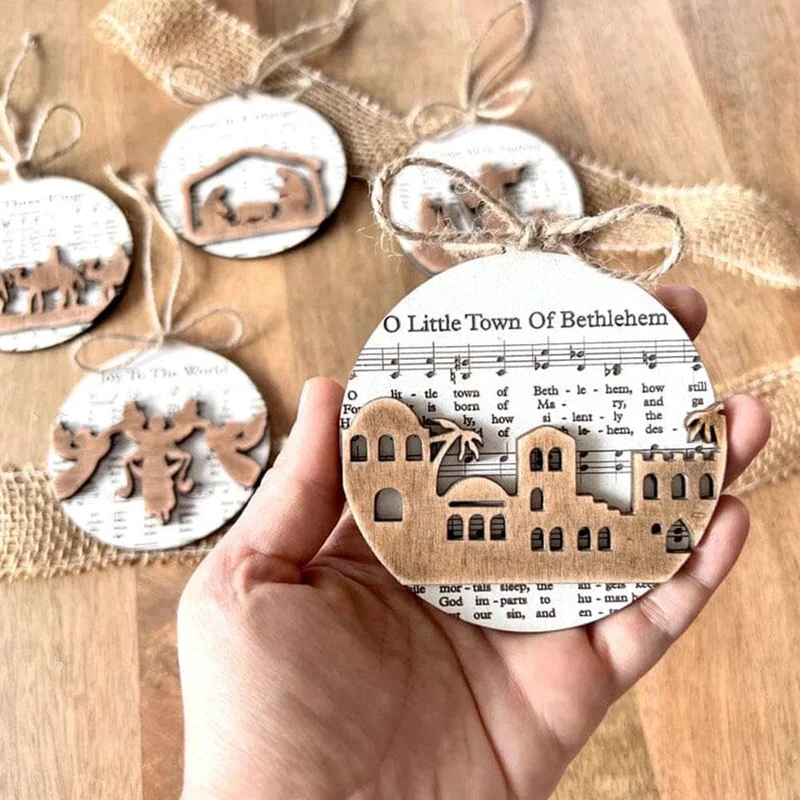 🔥Early Christmas Pre-Sale-49% OFF🎵-Music Sheet Nativity Ornament