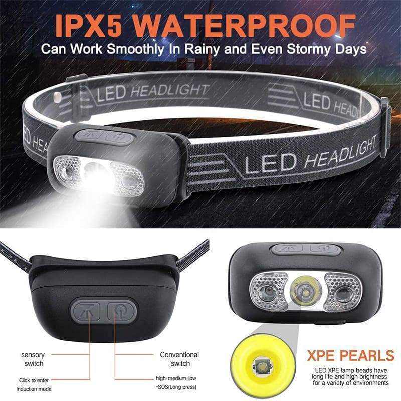 Early Christmas Hot Sale 50% OFF - 2021 super bright light sensor mini LED headlamp(BUY 2 GET 1 FREE NOW)