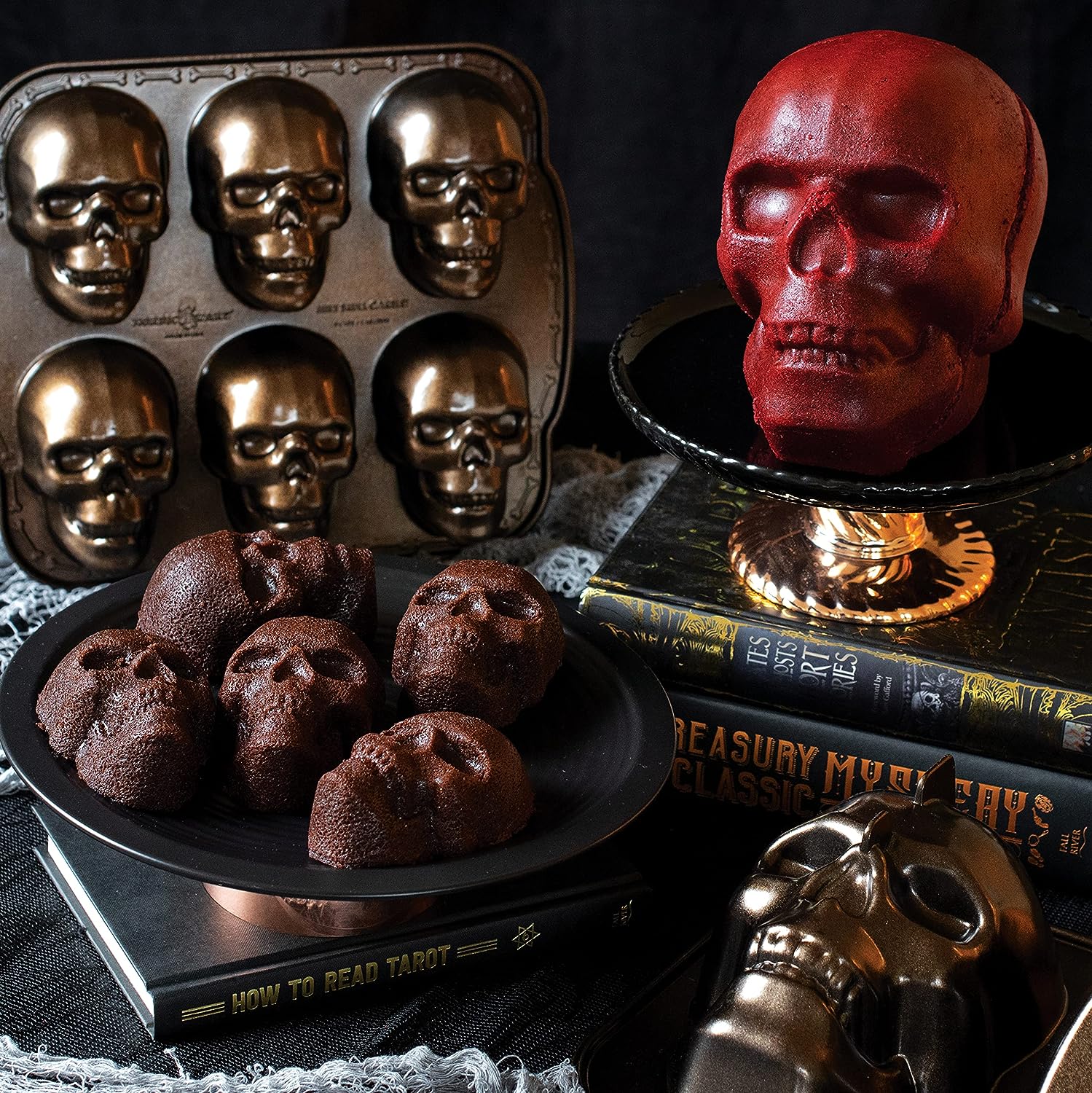 💀 Early Halloween Sale 60% OFF 🎃 3D Skull Mold - Aluminum Baking Pan