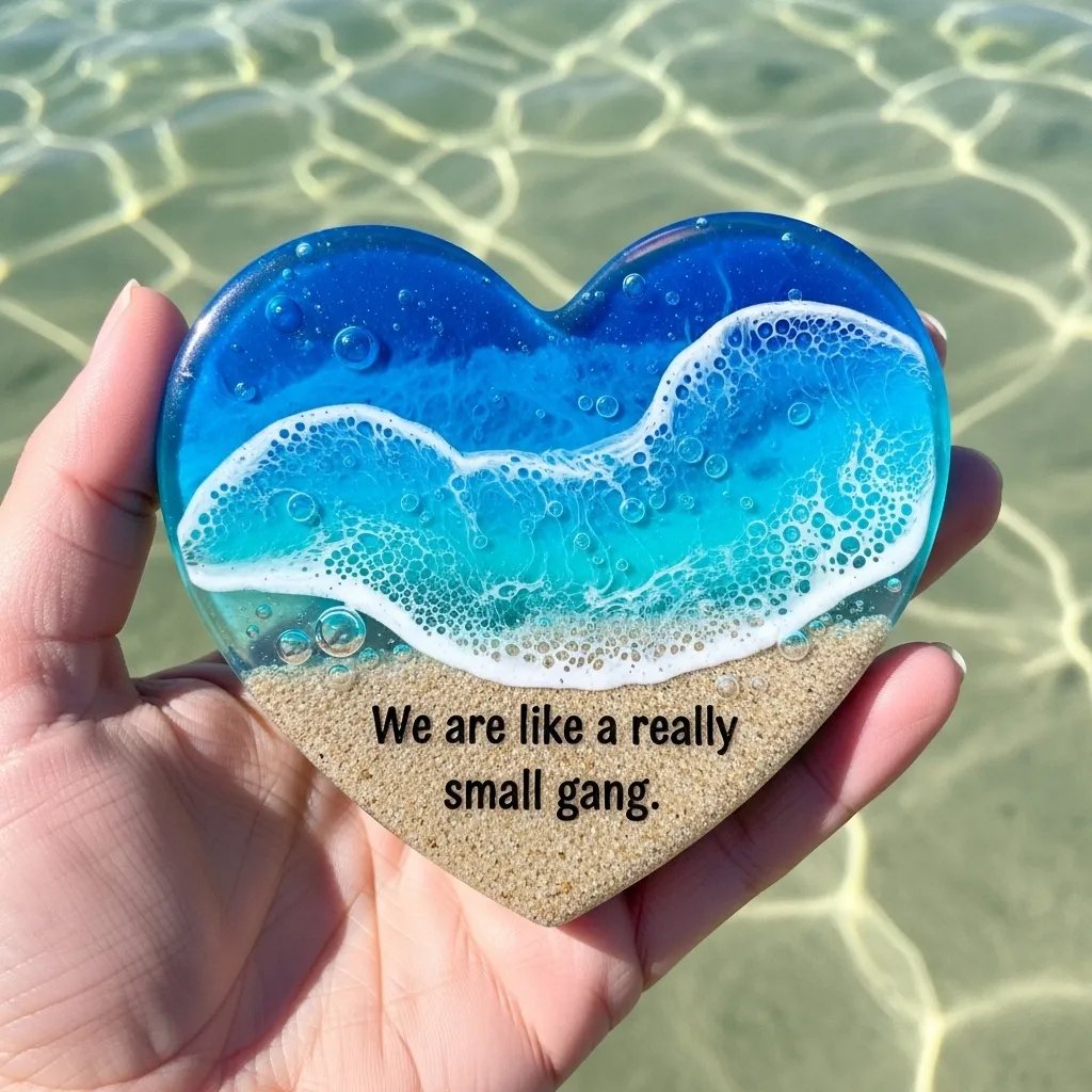 🔥 🌊💖Ocean Pocket Heart