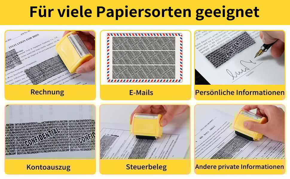 🔥Letzter Tag Verkauf 49% Rabatt📝Sicherheits-Rollenstempel zum Schutz deiner Privatsphäre