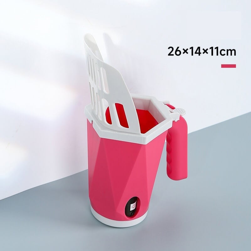 Integrated Cat Litter Shovel (With 1 roll of trash bag)