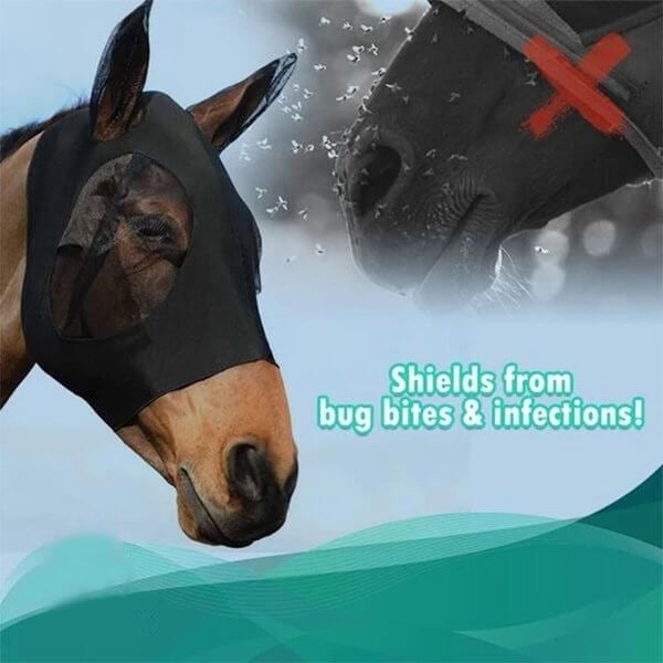 🔥Last day 54% off🔥Equine Mask Anti-Fly Mesh-- Buy 2 Free 1