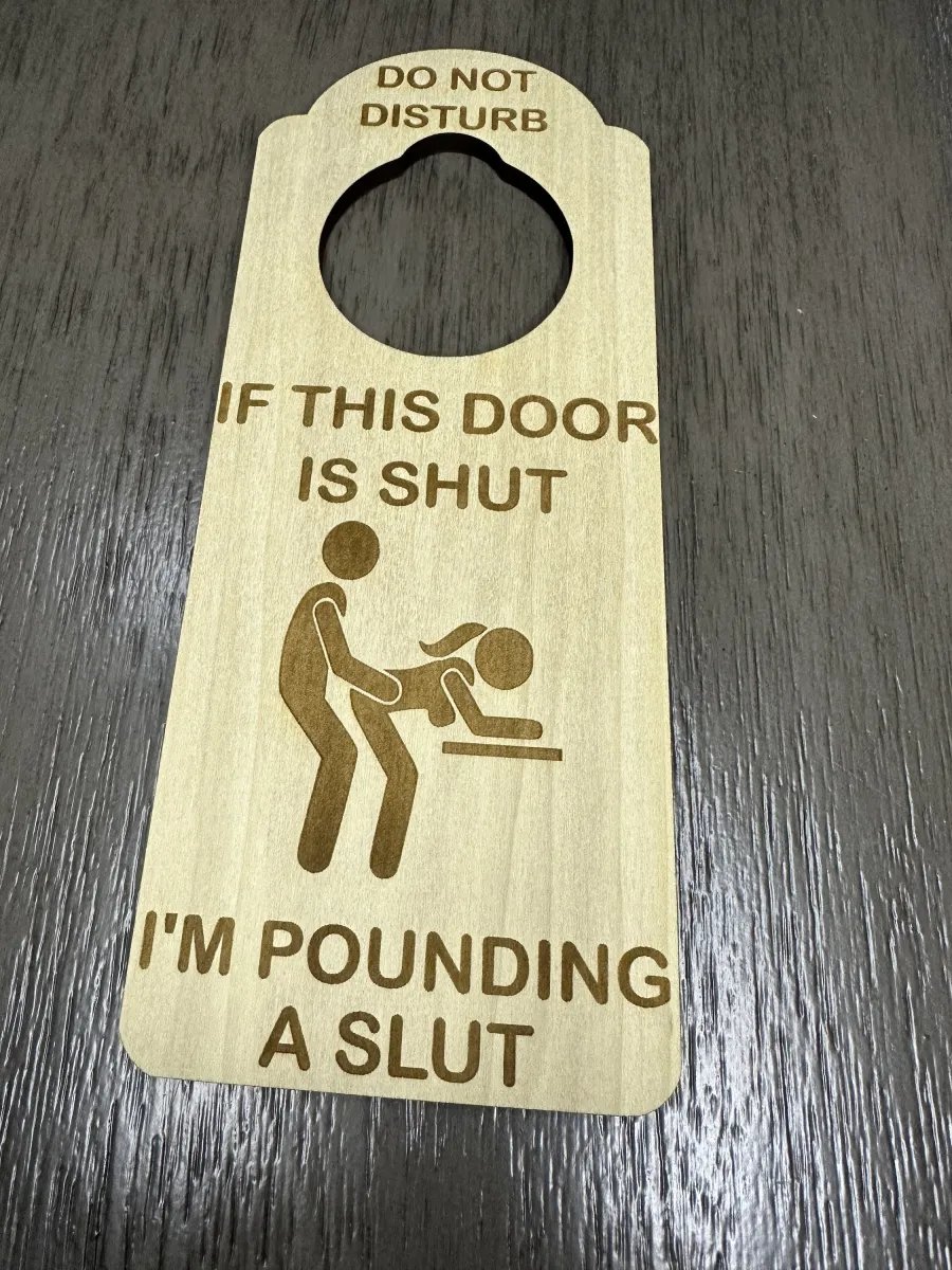 😈Joke Do Not Disturb On My Lunch Break Door Hanger