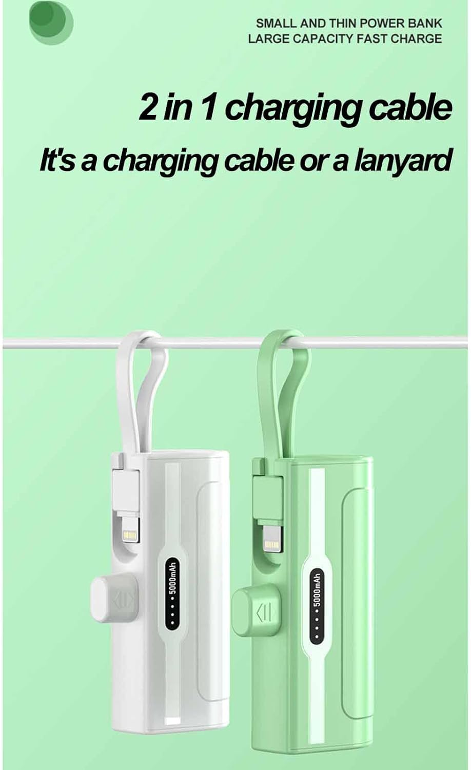 🔥Last Day 50% OFF - 5000mAh portable power bank📱🔋⚡️