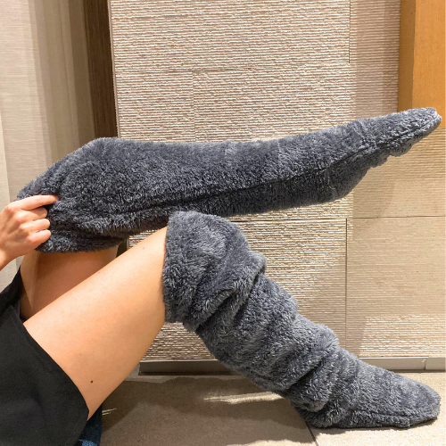 🌲Early Christmas Hot Sale 50% OFF🎁Velvet Legs Sock Slipper