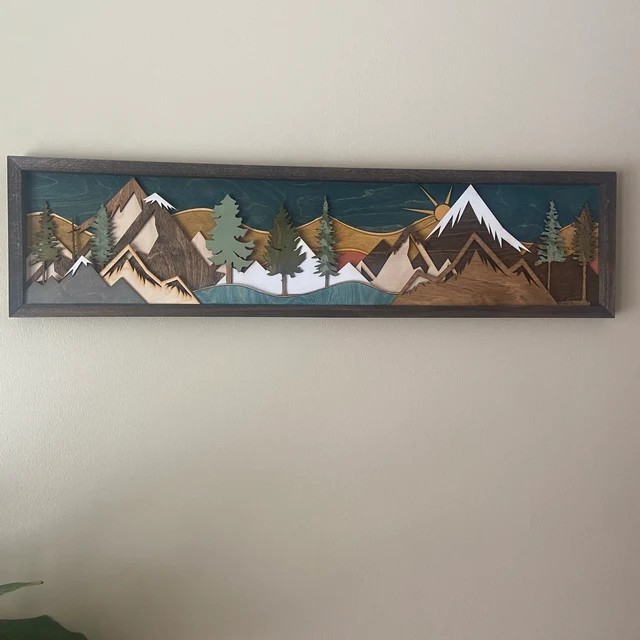 🔥Hot Sale 49% OFF🎁Handmade Wood Mountain Wall Art-Buy 2 Free Shipping