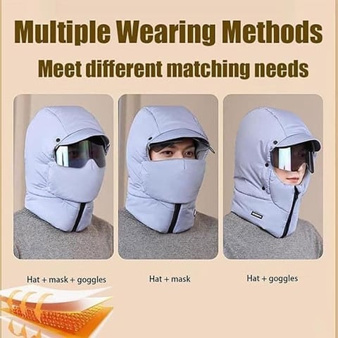 💥LAST DAY SALE 50% OFF💥4 In 1 Windproof Full Face Outdoor Mask with Goggles⚡BUY 2 FREE SHIPPING