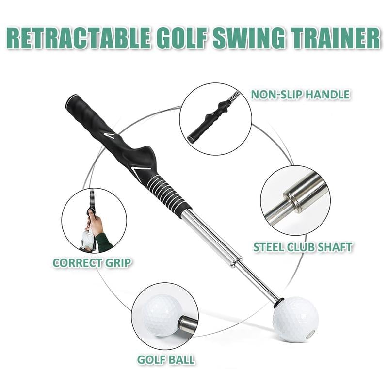 🔥Last Day Promotion 70% OFF🔥Retractable Golf Swing Training Aid⚡️Buy 2 Free Shipping