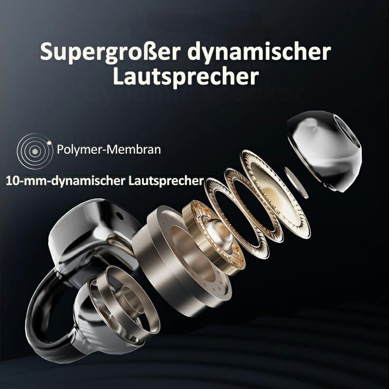 🔥Heißer Verkauf 49% Rabatt🔥Bluetooth-Kopfhörer mit Ohrclip und Touchscreen