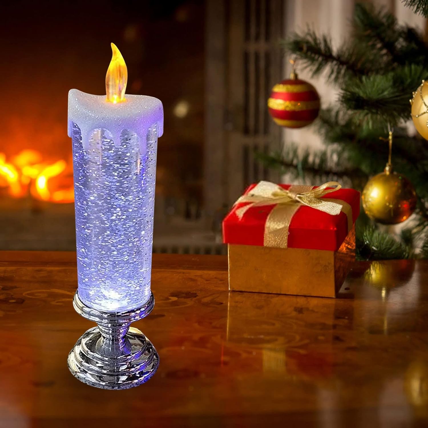 🌲Early Christmas Sale 50% Off🎁LED Christmas Candles With Pedestal, Buy 2 Save 10% OFF & Free Shipping